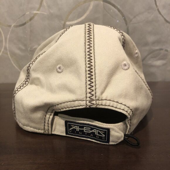 Royal Golf Club Bahrain Hat Hook & Loop Strapback Cap Cream Ivory Sports - Picture 4 of 9